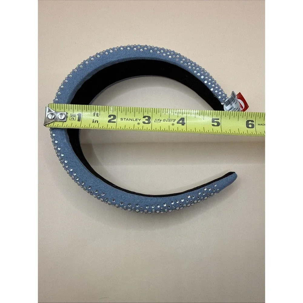 Claires Headband‎ Blue White Rhinestone Gems Hair Accessory Costume Cosplay